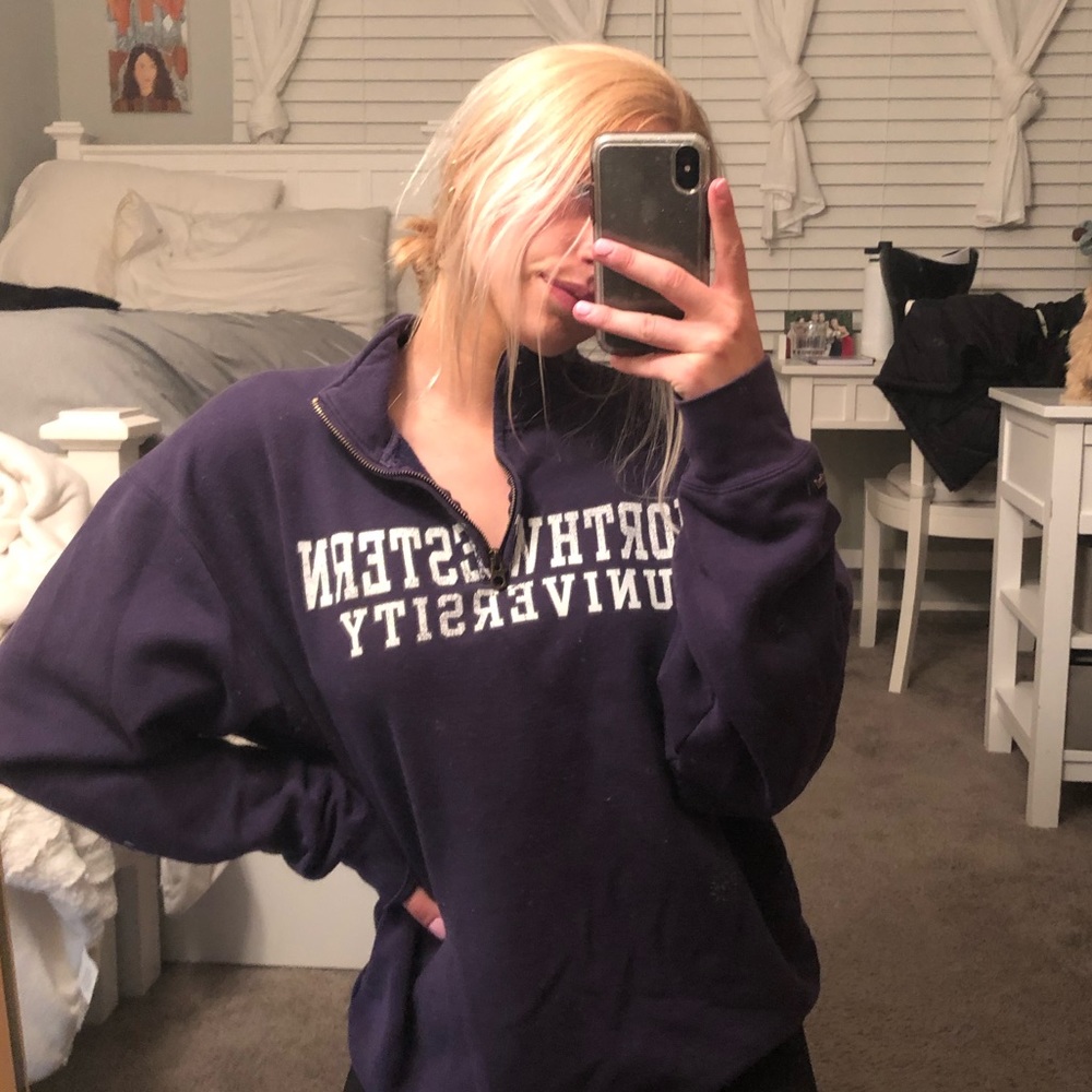 Northwestern zip up